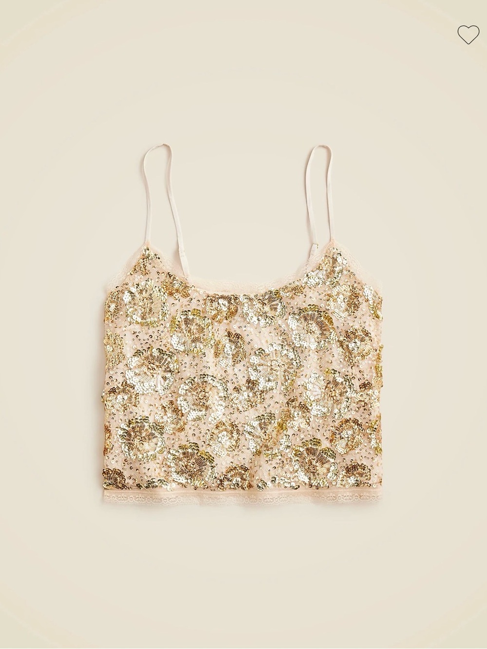 J.Crew Collection Sequin-Embellished Camisole
